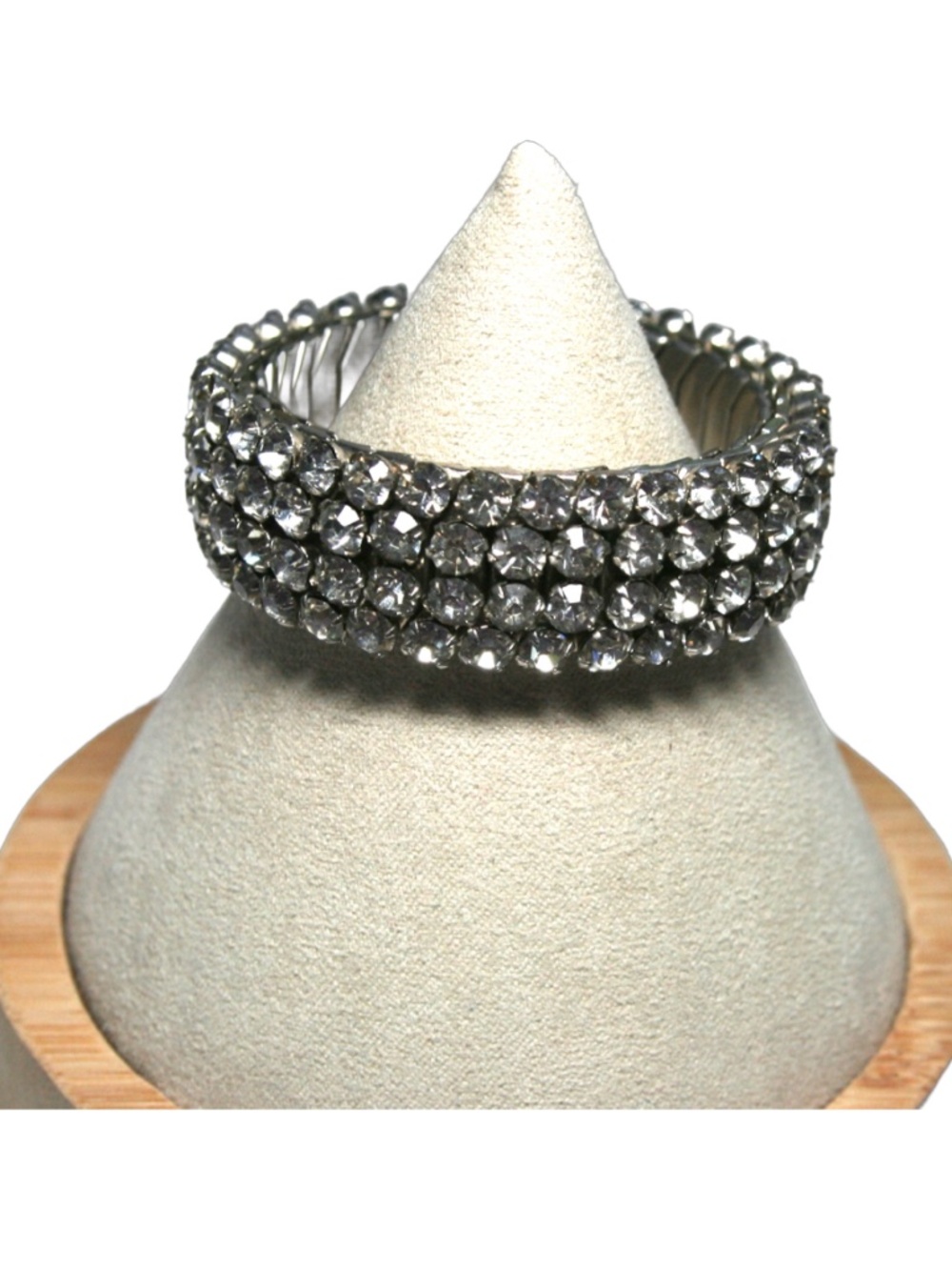 Sparkling Clear Rhinestone Expansion Bracelet